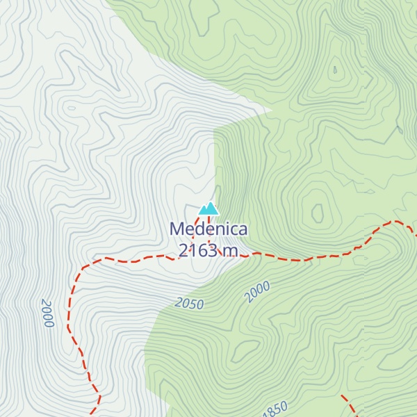 Map of Medenica