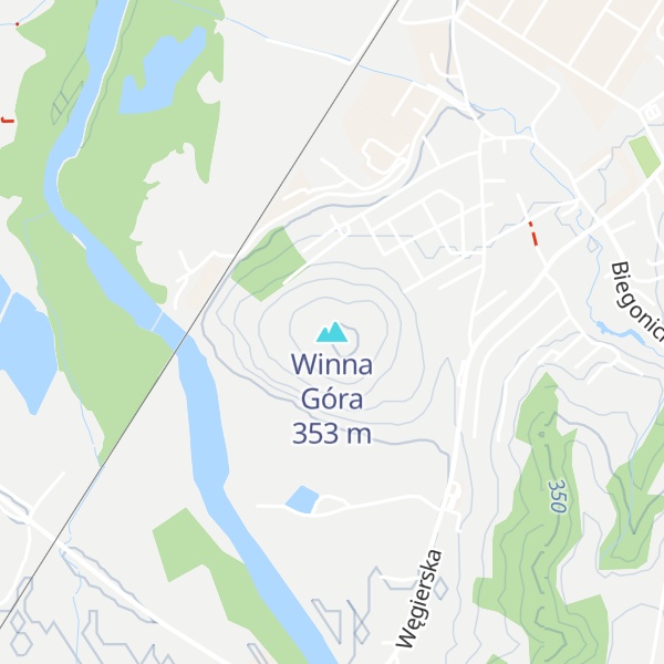 Map of Winna Góra