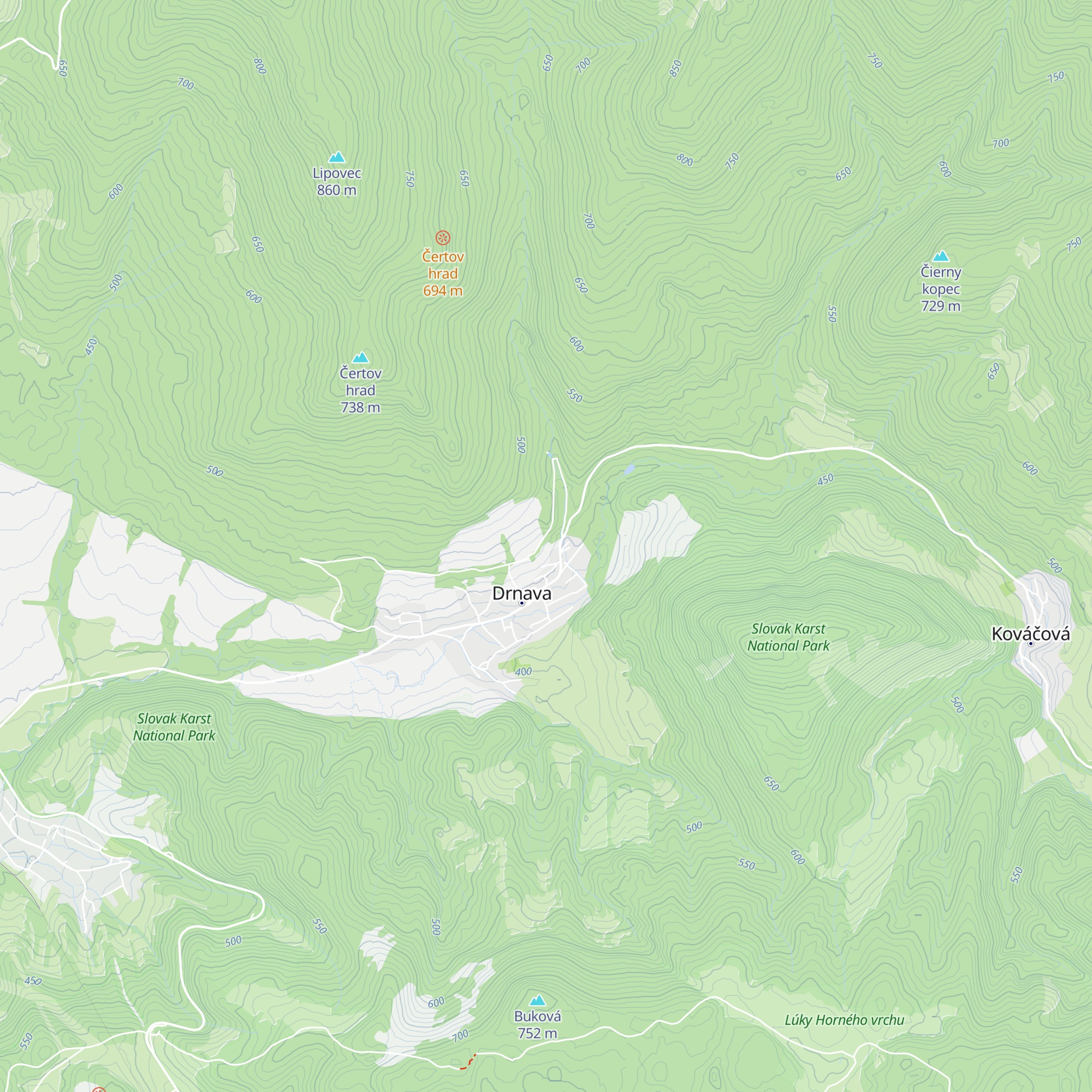 Apidomček Drnava map