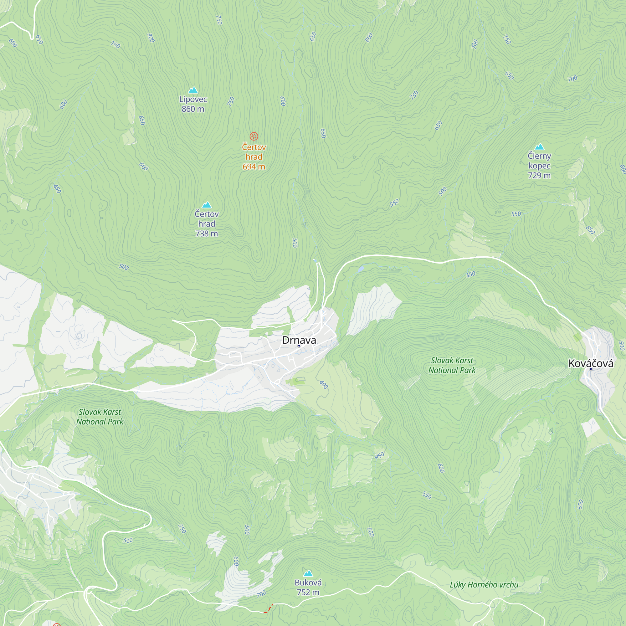 Apidomček Drnava map
