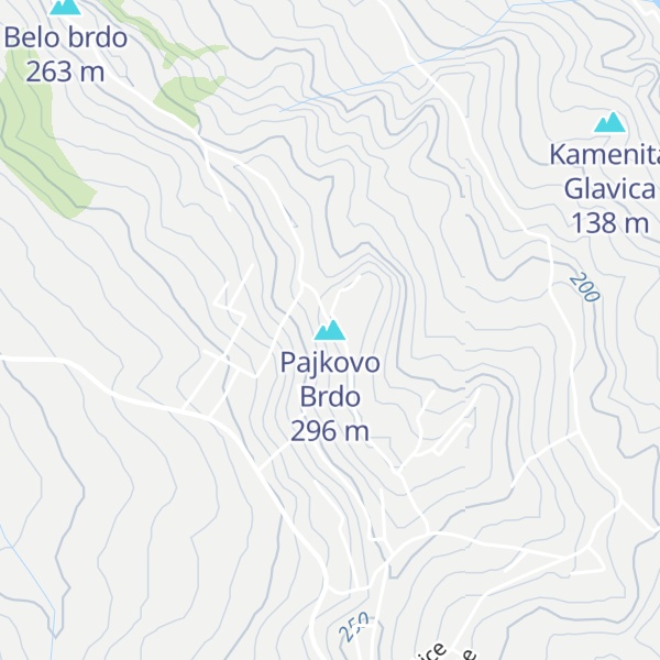 Map of Pajkovo Brdo