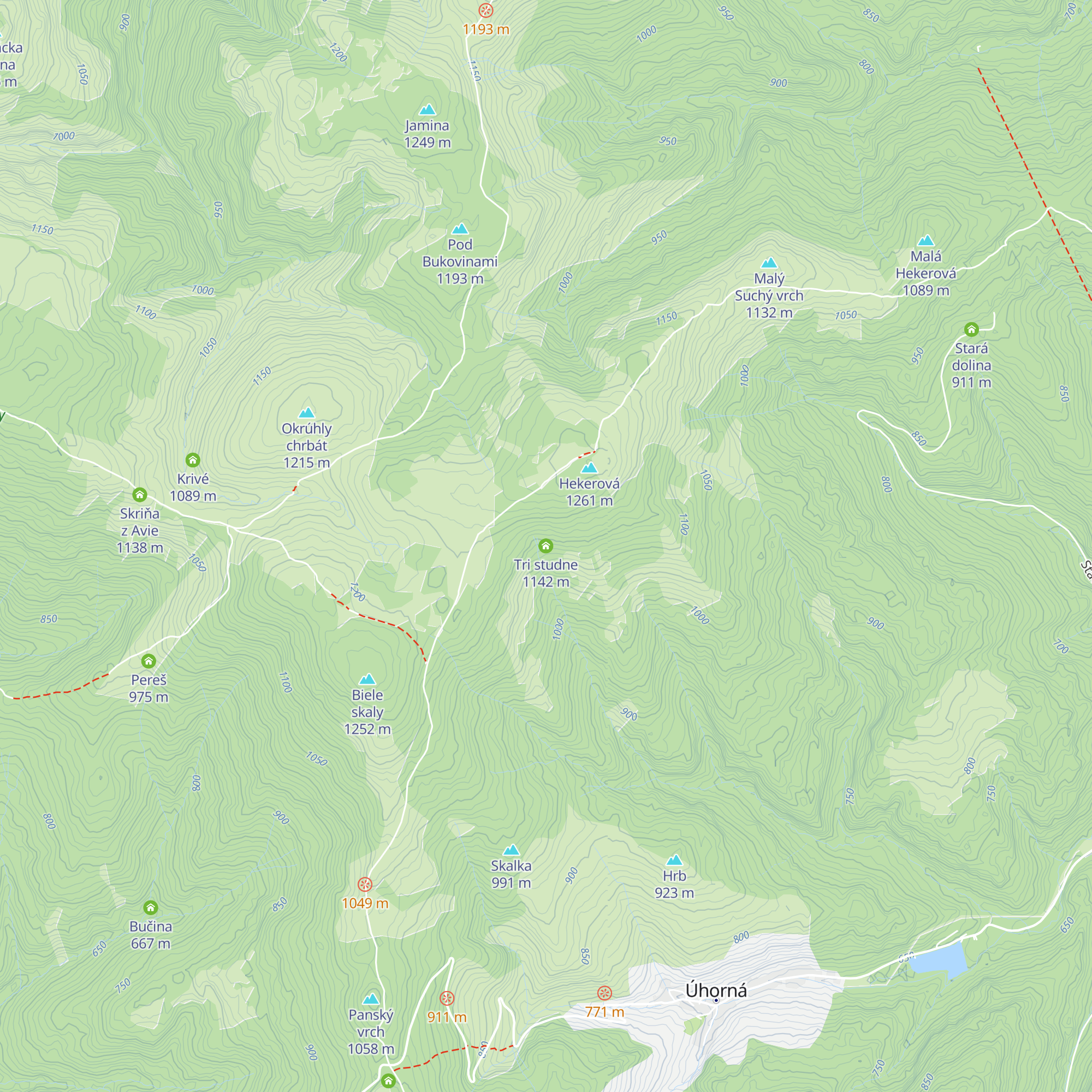 Tri studne map