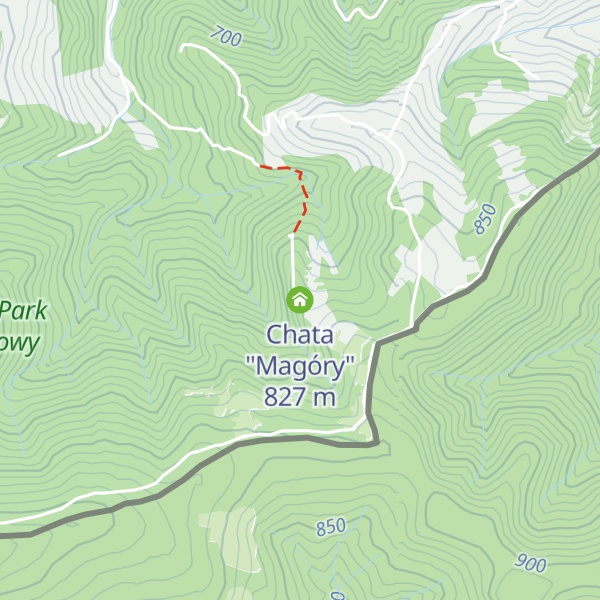 Map of Chata "Magóry"