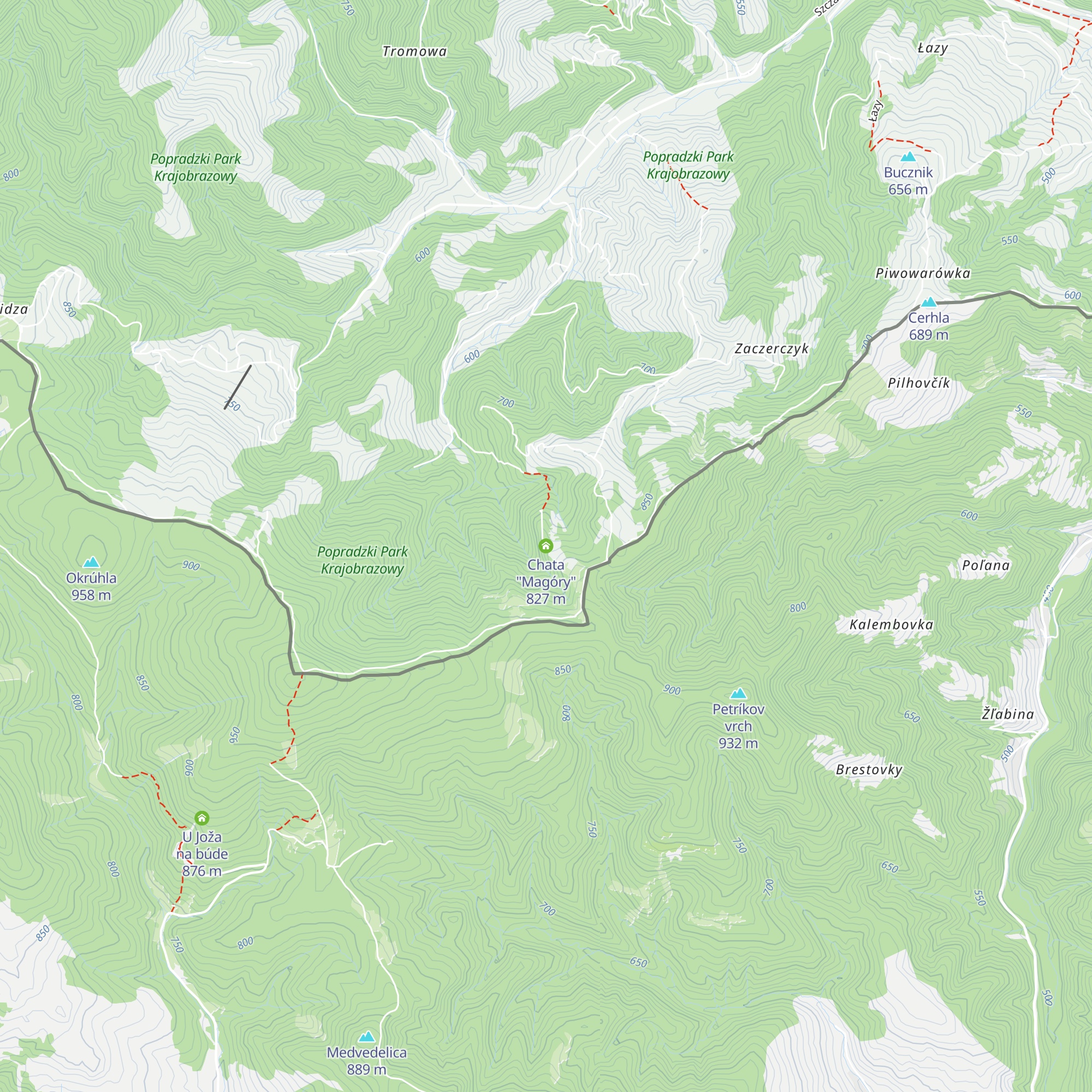 Chata "Magóry" map
