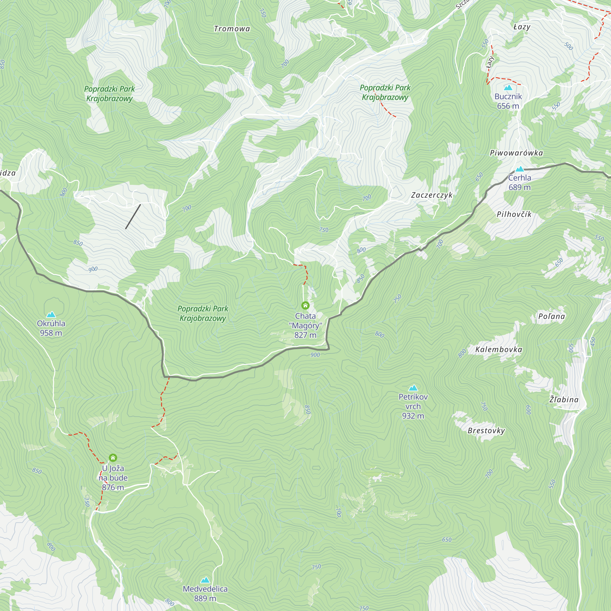 Chata "Magóry" map