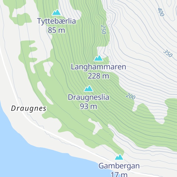 Map of Draugneslia