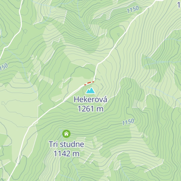 Map of Hekerová
