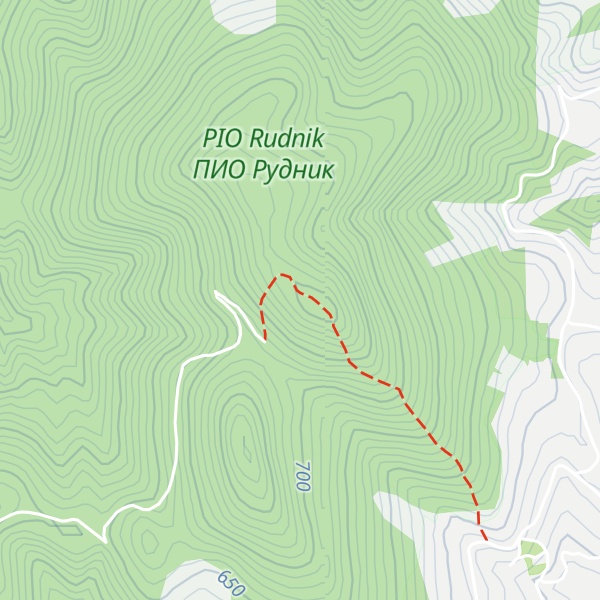 Map of Ramaćski visovi
