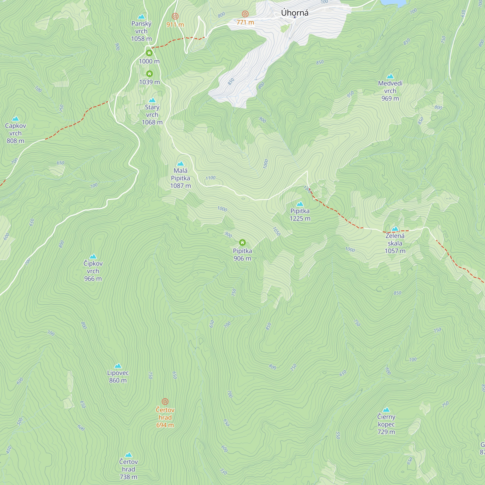 Pipítka map