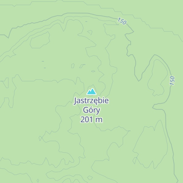 Map of Jastrzębie Góry