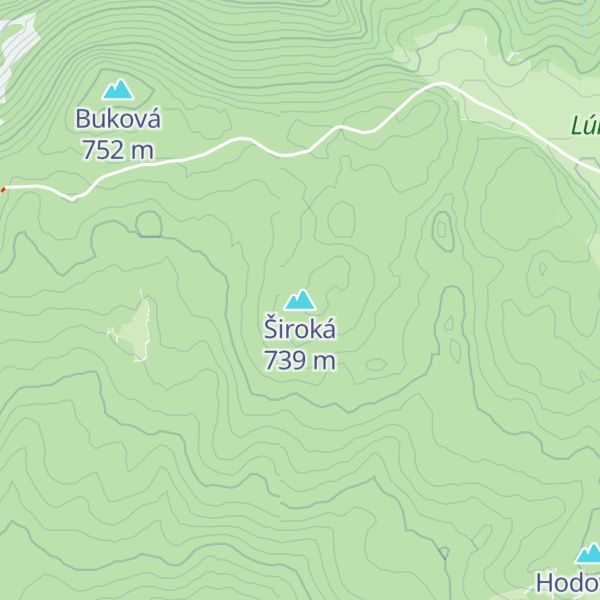 Map of Široká