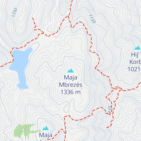 Map of Maja Mbrezës