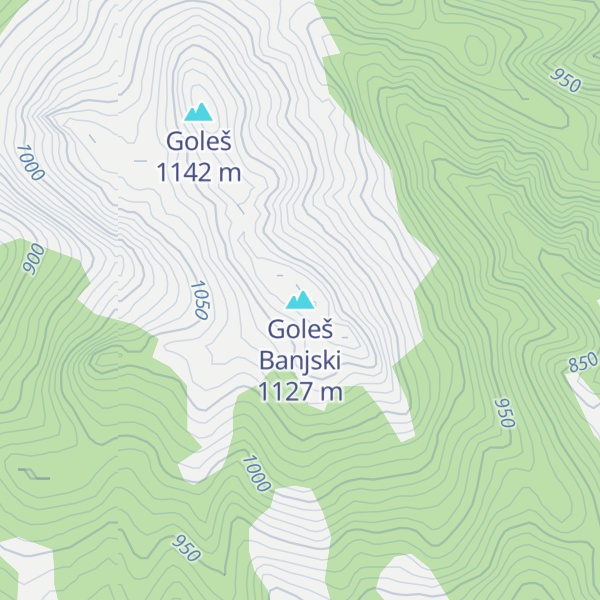 Map of Goleš Banjski