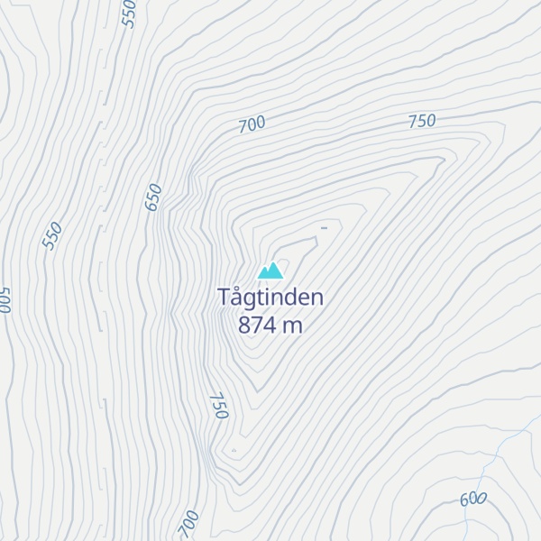 Map of Tågtinden