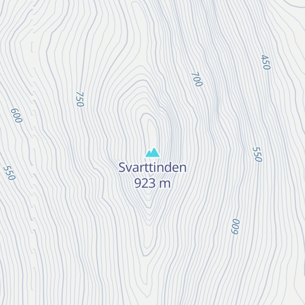 Map of Svarttinden