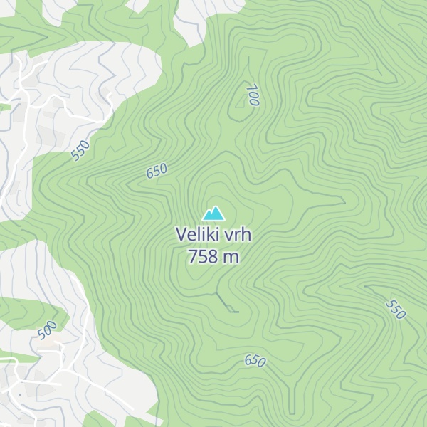 Map of Veliki vrh