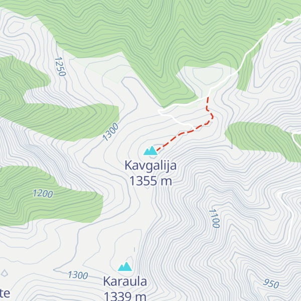 Map of Kavgalija