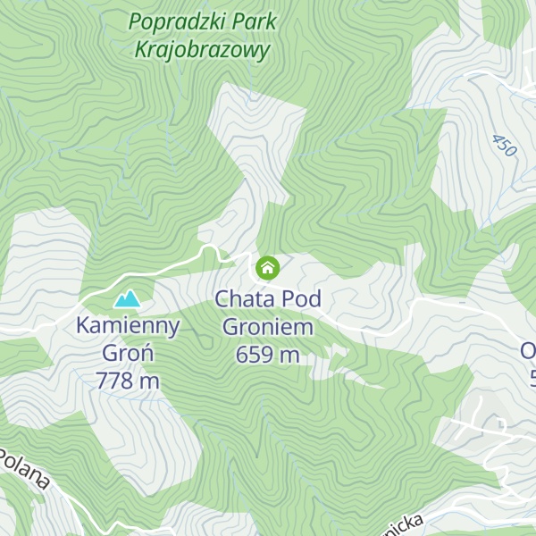 Map of Chata Pod Groniem