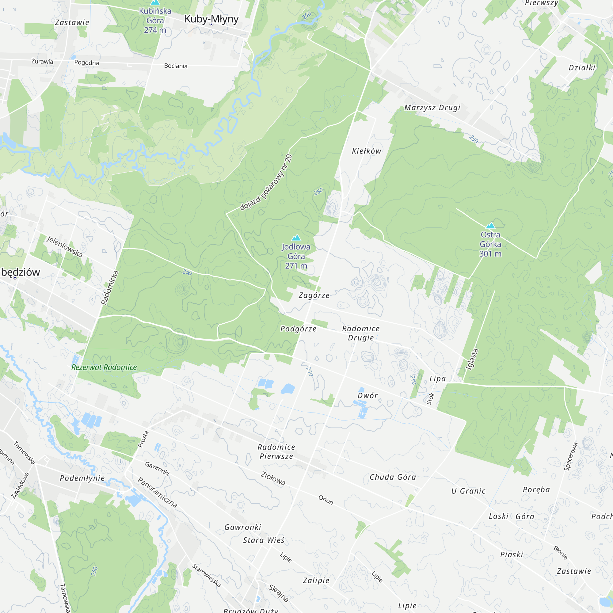 Chata Pod Lasem map