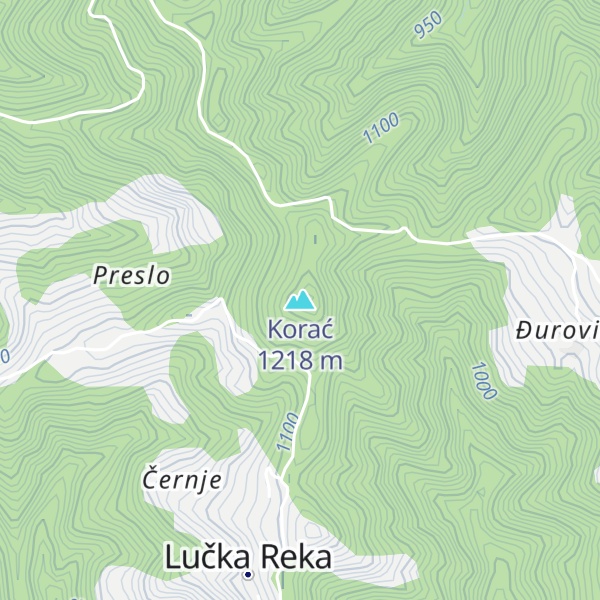 Map of Korać