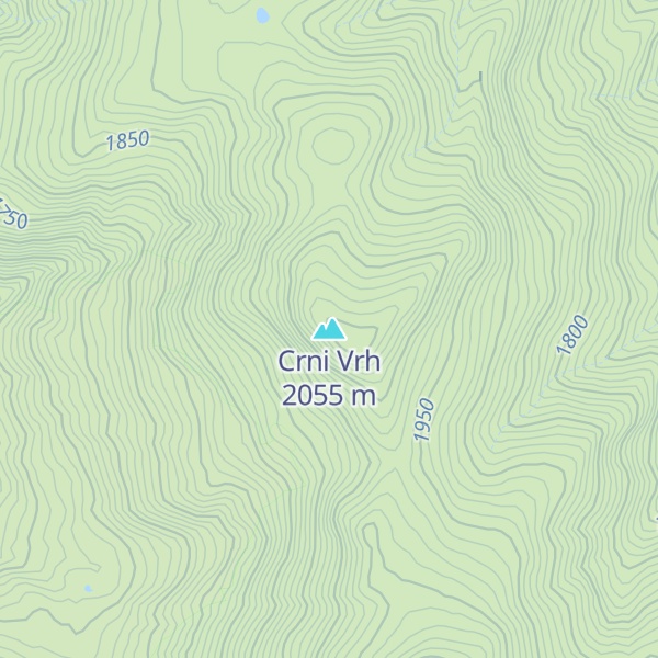 Map of Crni Vrh