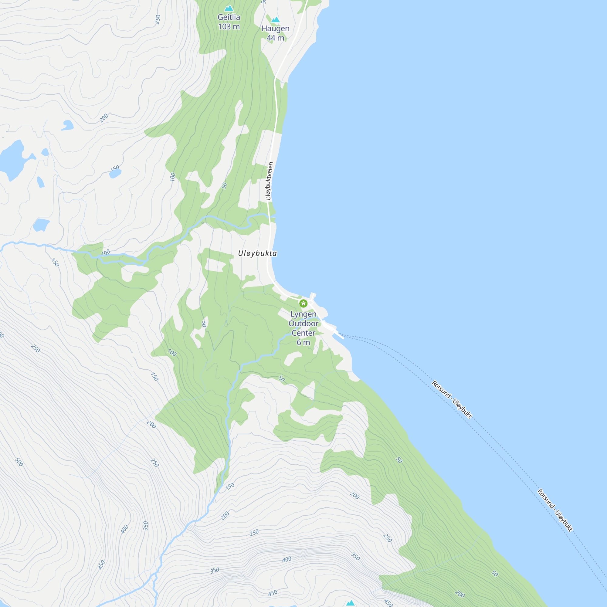 Lyngen Outdoor Center map