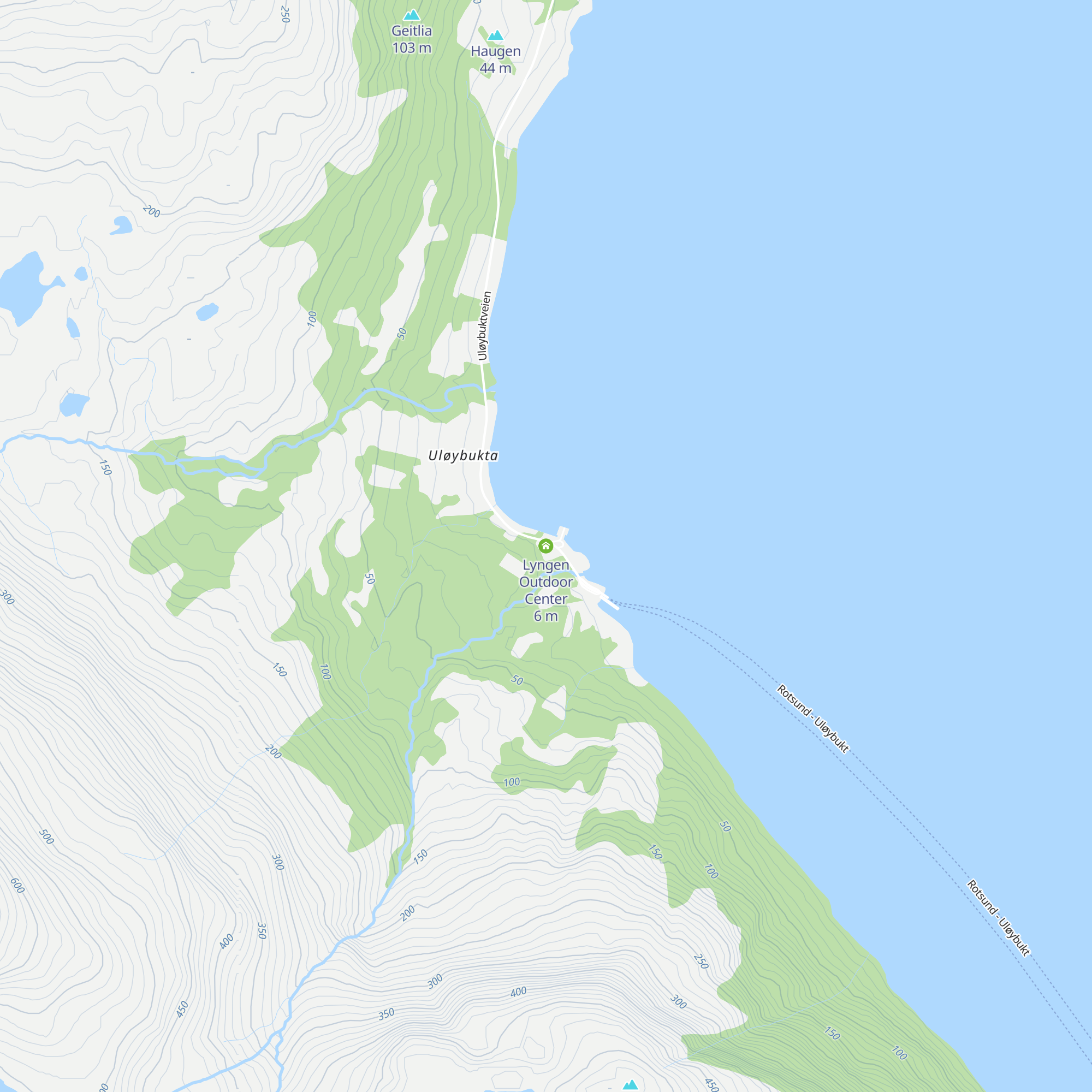 Lyngen Outdoor Center map