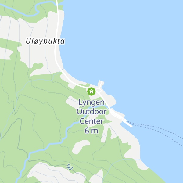 Map of Lyngen Outdoor Center