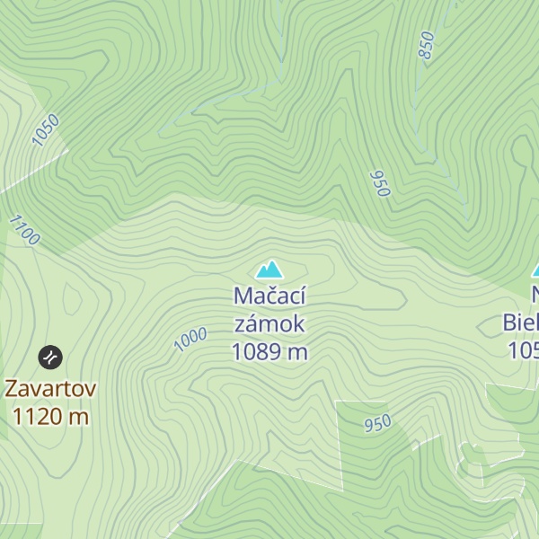 Map of Mačací zámok