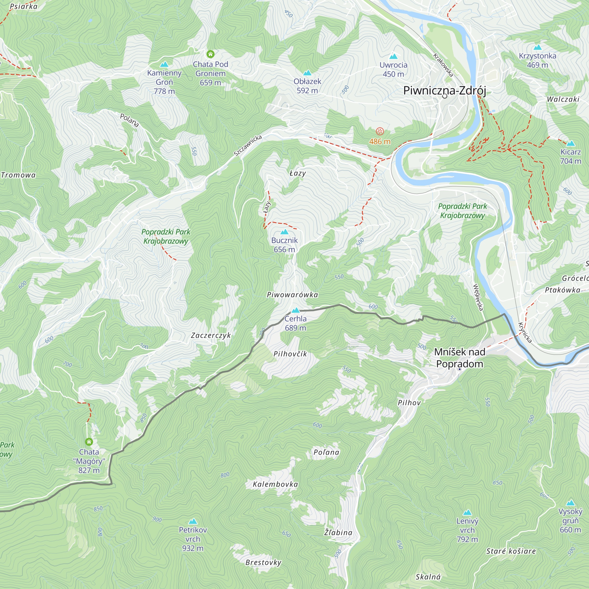 Zielona Granica map