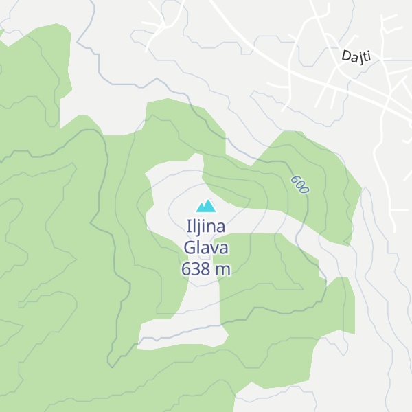 Map of Iljina Glava