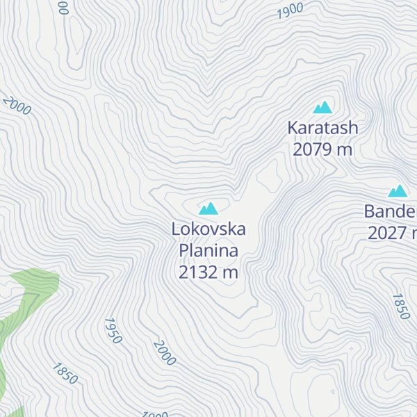 Map of Lokovska Planina
