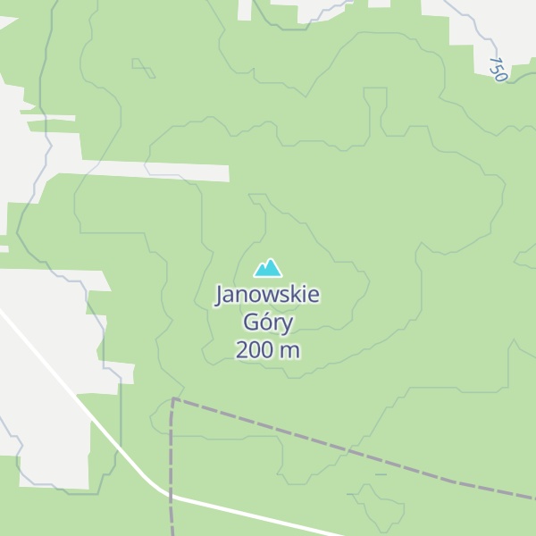 Map of Janowskie Góry