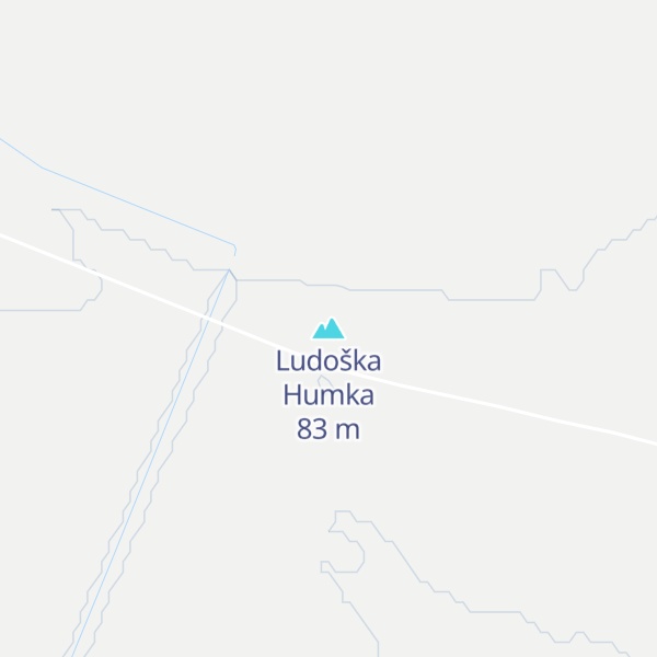 Map of Ludoška Humka
