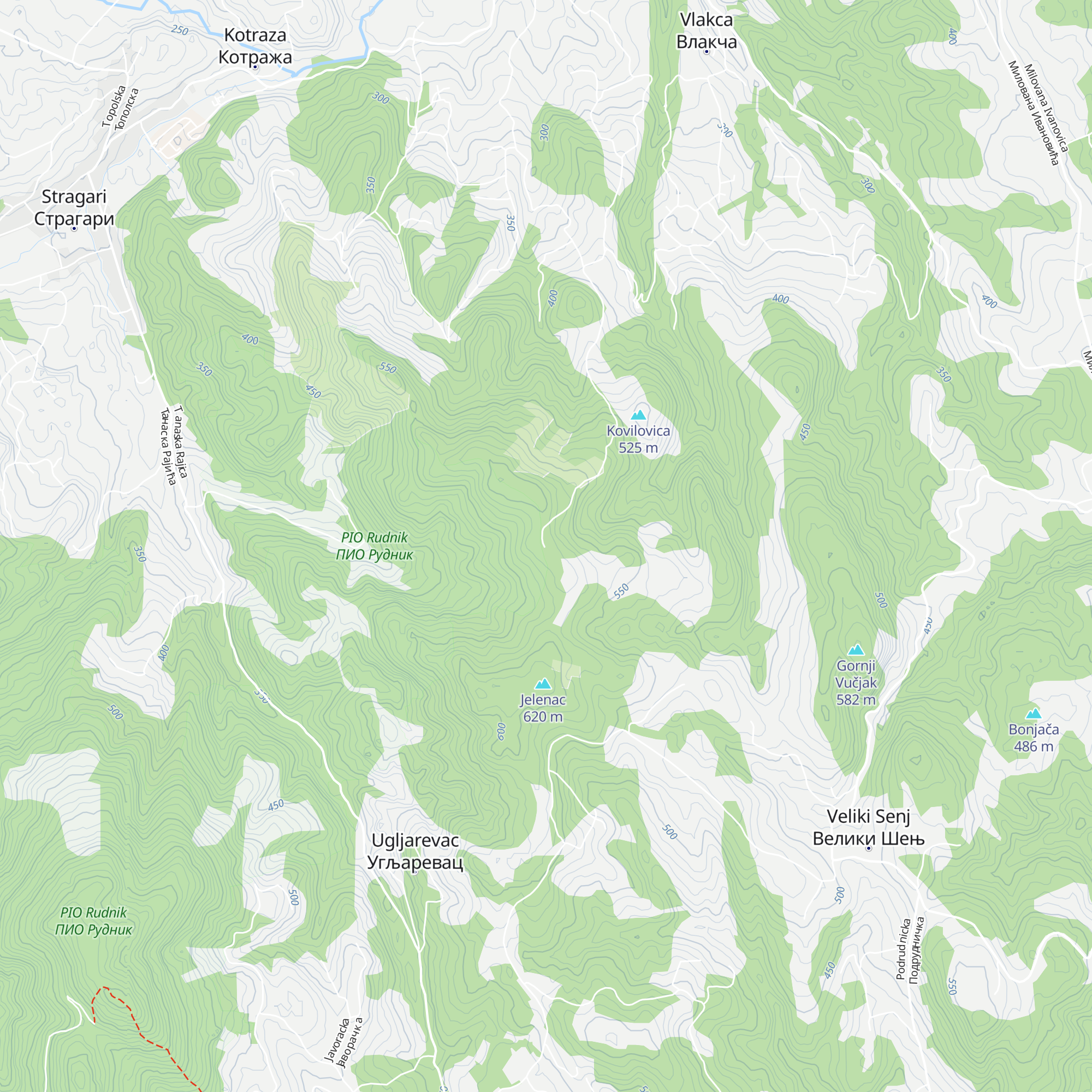 Lovački dom Vlakča map