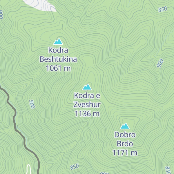Map of Kodra e Zveshur