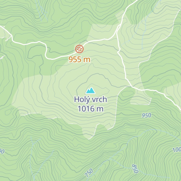 Map of Holý vrch