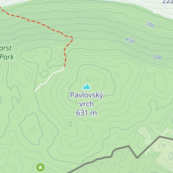 Map of Pavlovský vrch