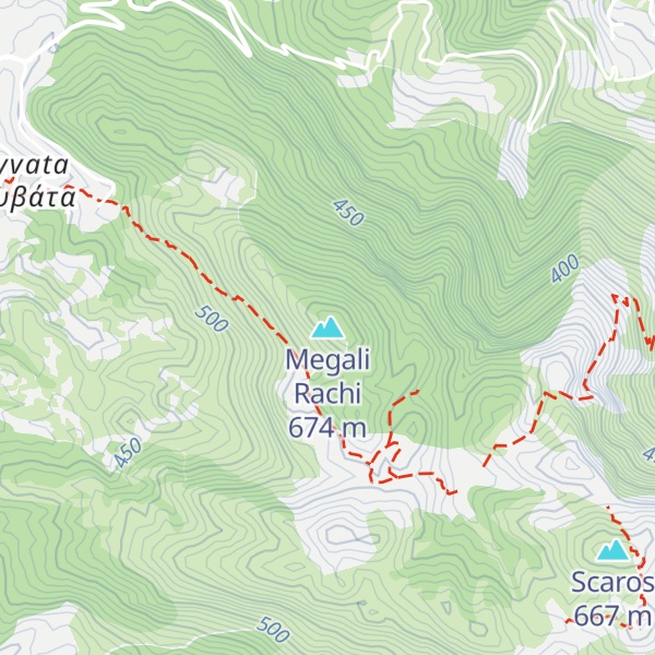 Map of Megali Rachi