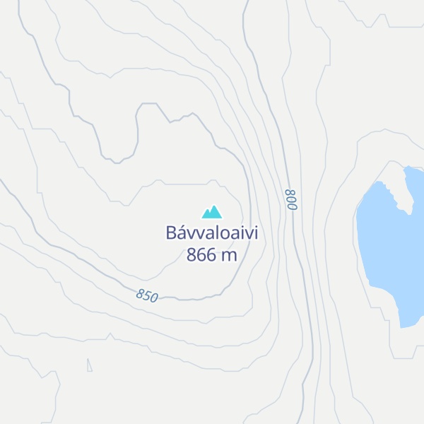 Map of Bávvaloaivi