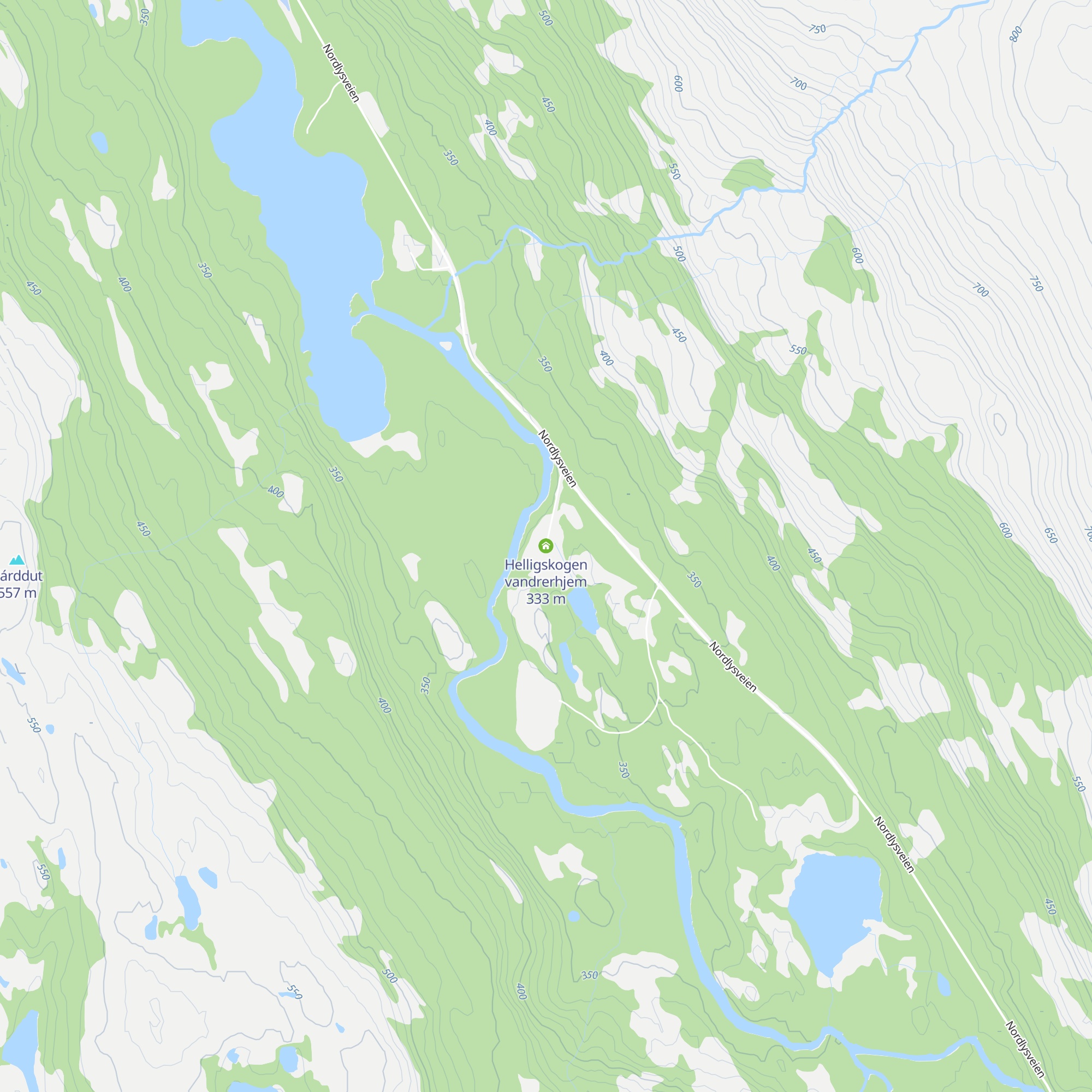 Helligskogen vandrerhjem map