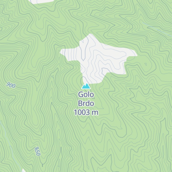 Map of Golo Brdo
