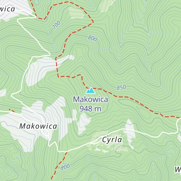Map of Makowica
