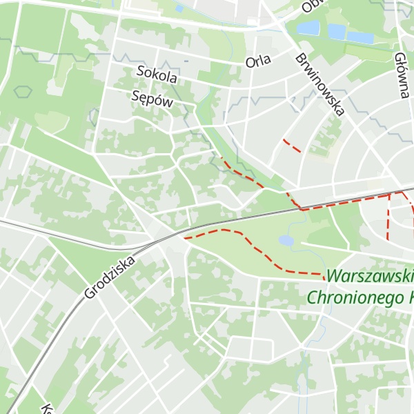Map of Alpy Podkowiańskie