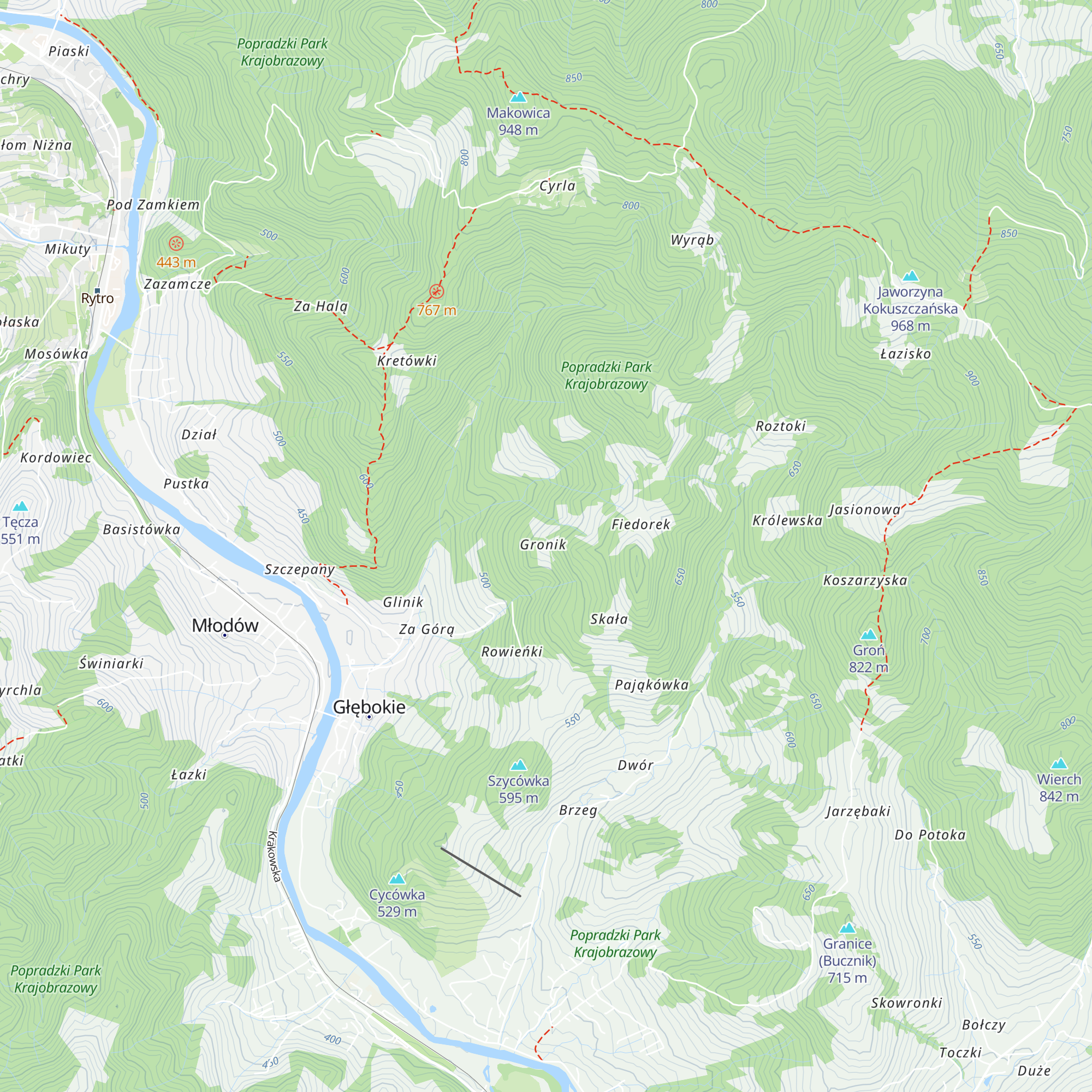 Chata na Groniku map