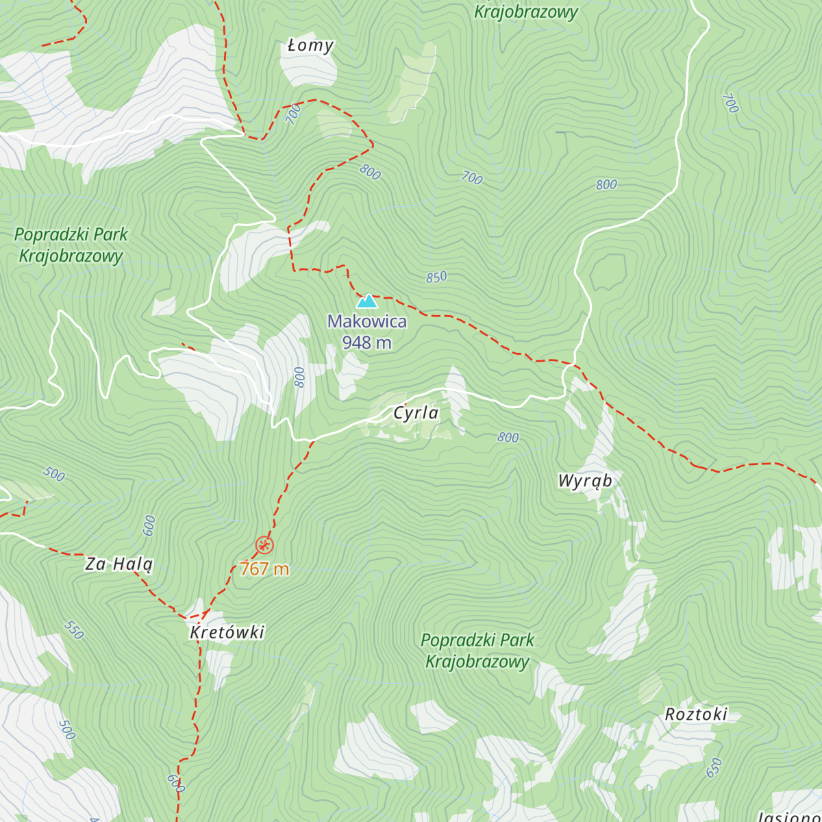 Schronisko "Cyrla" map