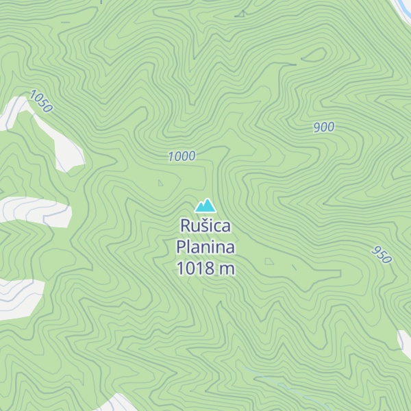 Map of Rušica Planina