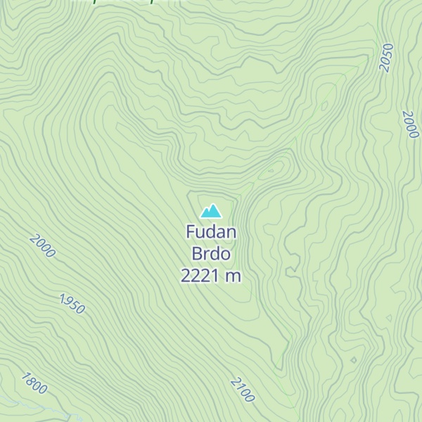 Map of Fudan Brdo