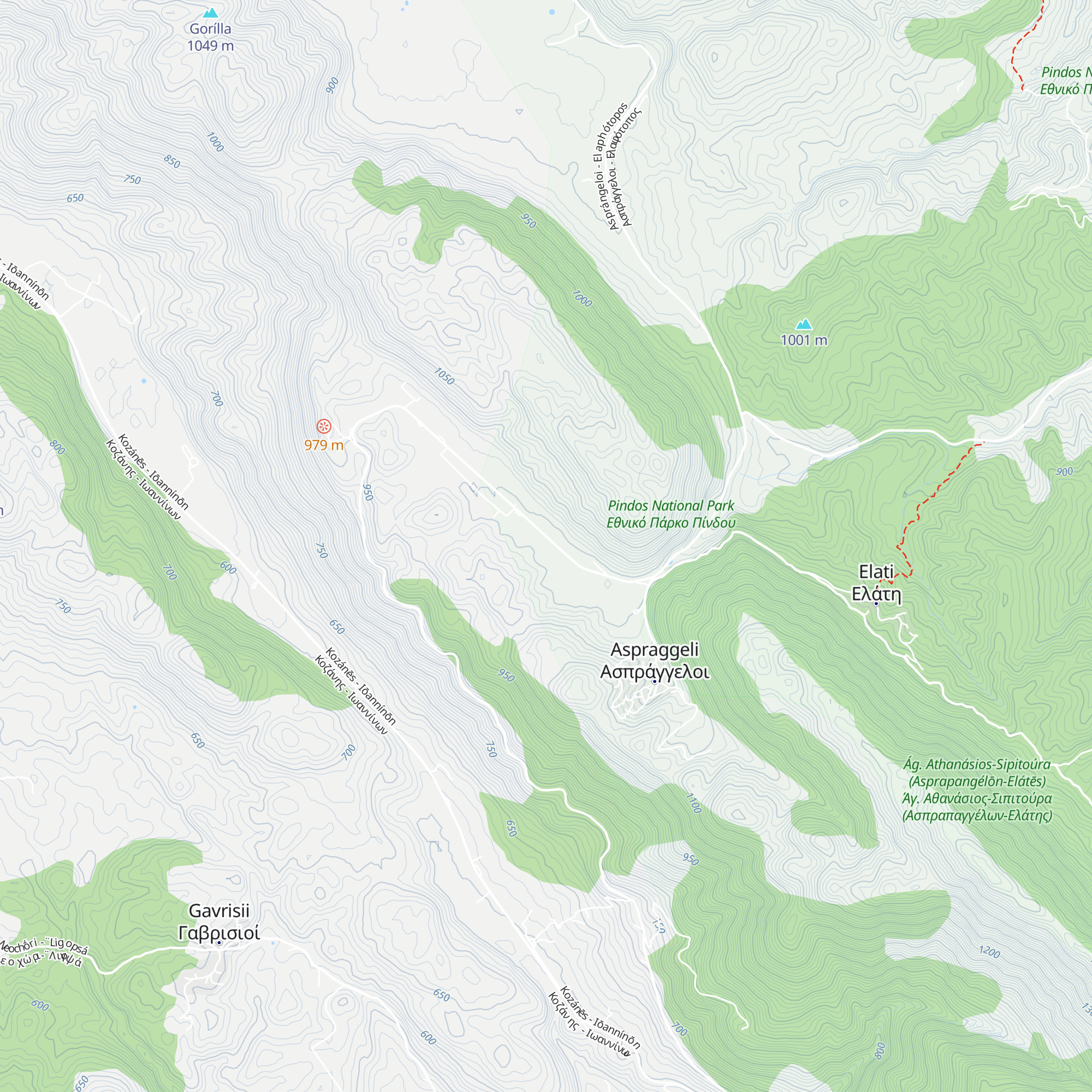 Information Center of Aspraggeli map