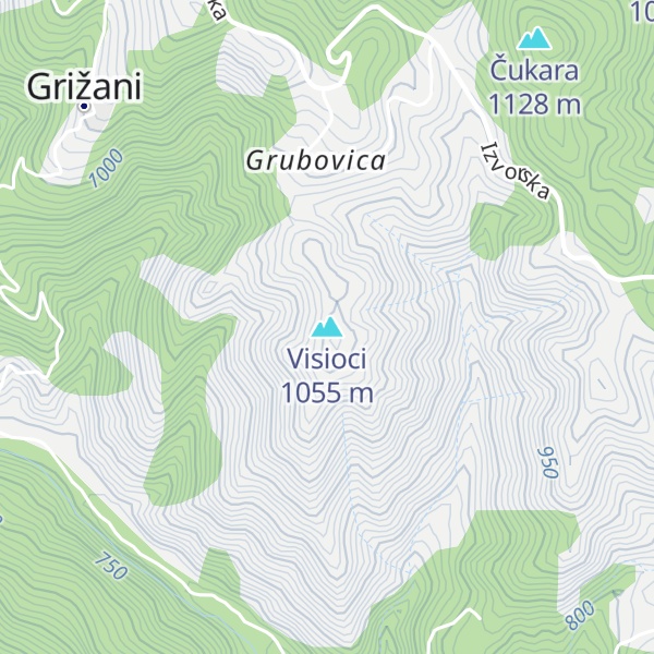 Map of Visioci